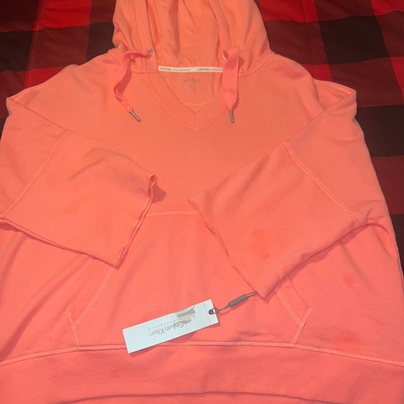 Calvin Klein Hooded Cropped Sweater - Picture 3 of 8